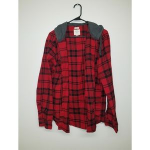 American Eagle Flannel Hoodie